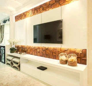 Rack e Painel em Laca Branca